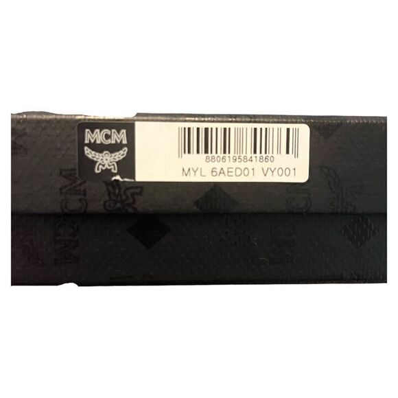 MCM Long Blue Zip Wallet with Dustbag and box. - Picture 3 of 11